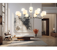 Люстра на штанге с мрамором Ambrella Light LH53005