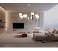 Люстра на штанге с мрамором Ambrella Light LH53003