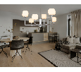Люстра на штанге с мрамором Ambrella Light LH53001