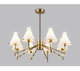 Люстра со стеклянными плафонами на штанге Ambrella Light LH57135