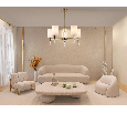 Люстра со стеклянными плафонами на штанге Ambrella Light LH56261