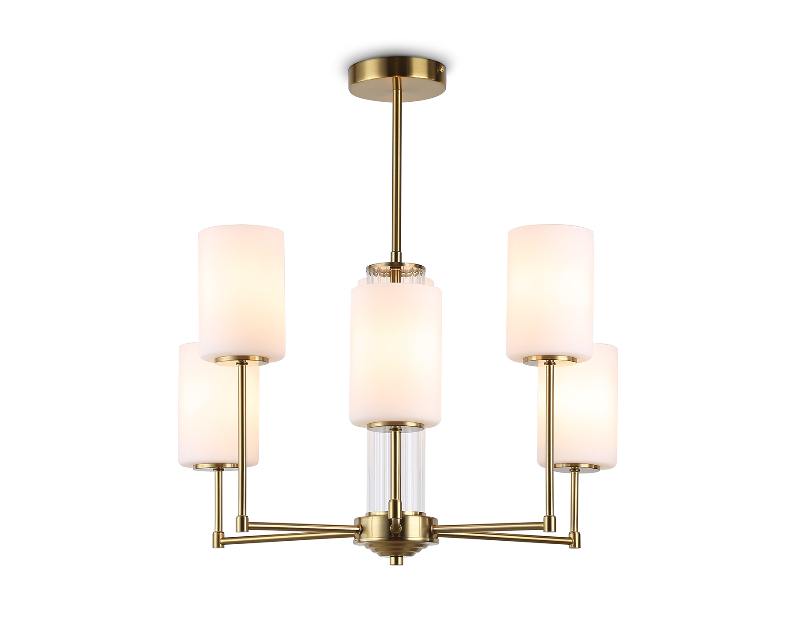 Люстра со стеклянными плафонами на штанге Ambrella Light LH56215