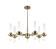 Люстра со стеклянными плафонами на штанге Ambrella Light LH55360