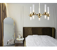 Люстра со стеклянными плафонами на штанге Ambrella Light LH55358