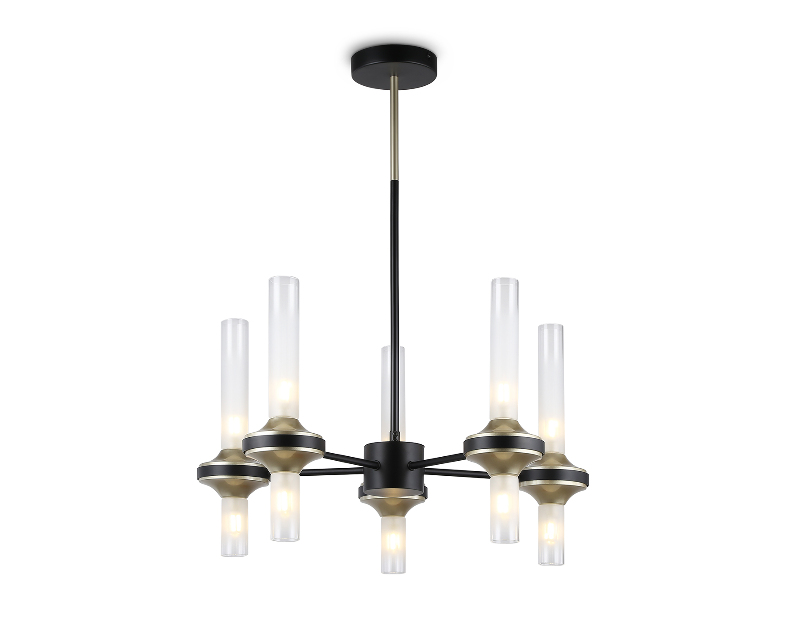 Люстра со стеклянными плафонами на штанге Ambrella Light LH55351