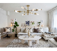 Люстра со стеклянными плафонами на штанге Ambrella Light LH55162