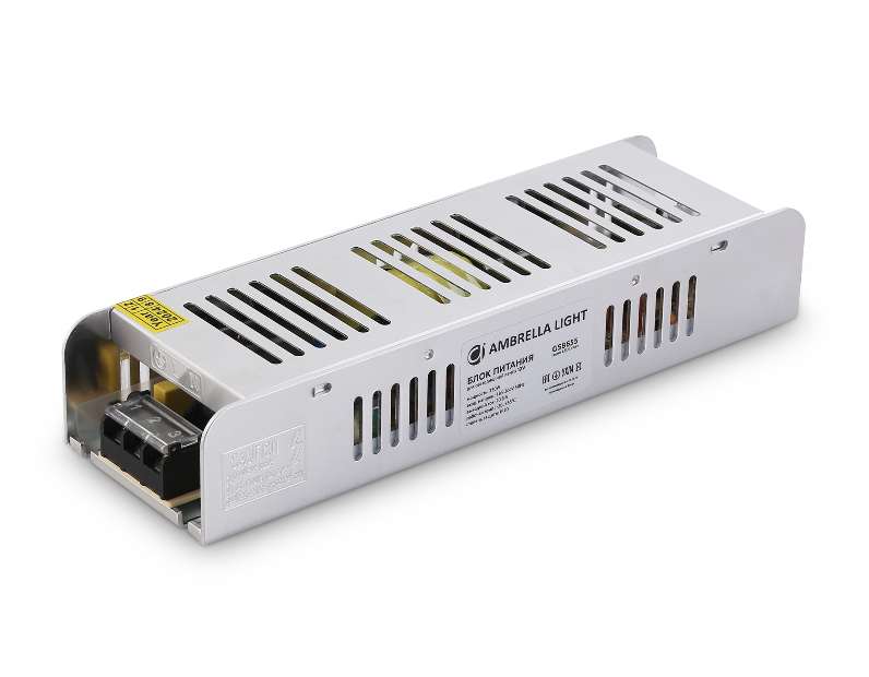 Блок питания с EMC для светодиодной ленты 12V 250W 20,8A IP20 185-260V 223*67*40 GS8655 Ambrella Light GS8655