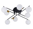 Потолочная люстра Arte Lamp Gemini A2243PL-8BK
