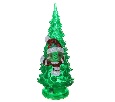 Игрушка световая "Ёлочка снеговик" 14 см 1 LED (RGB, зеленый) 1353366