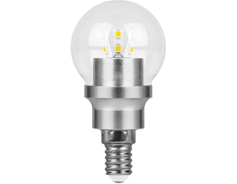 Лампа светодиодная Feron LB-40 Шарик E14 4,5W 4000K 25421