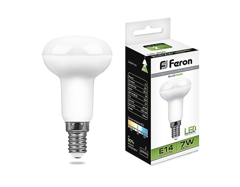 Лампа светодиодная Feron LB-450 E14 7W 4000K 25514