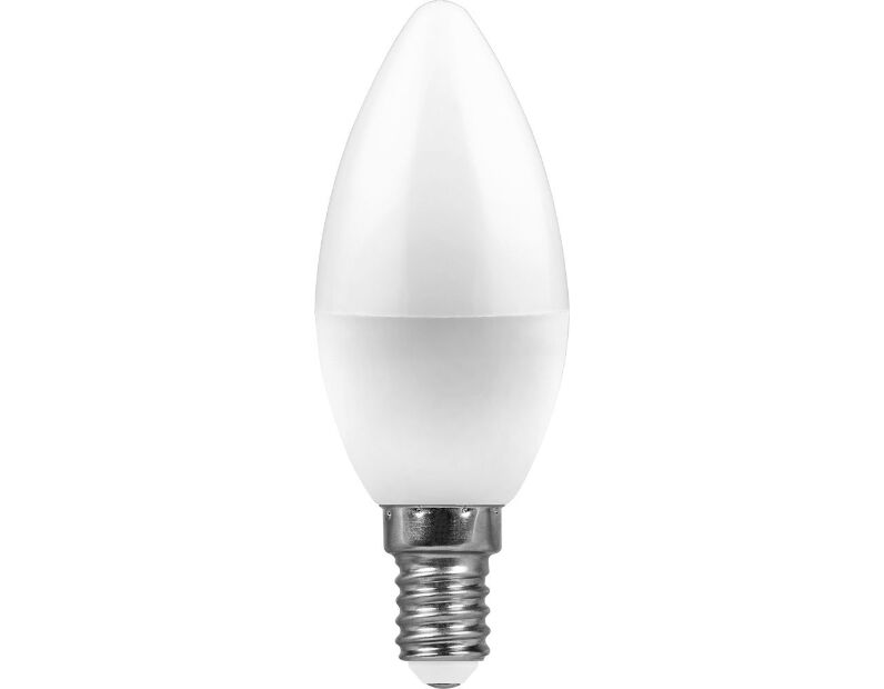 Лампа светодиодная Feron LB-72 Свеча E14 5W 4000K 25401