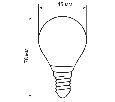 Лампа светодиодная Feron LB-61 Шарик E14 5W 6400K 25580
