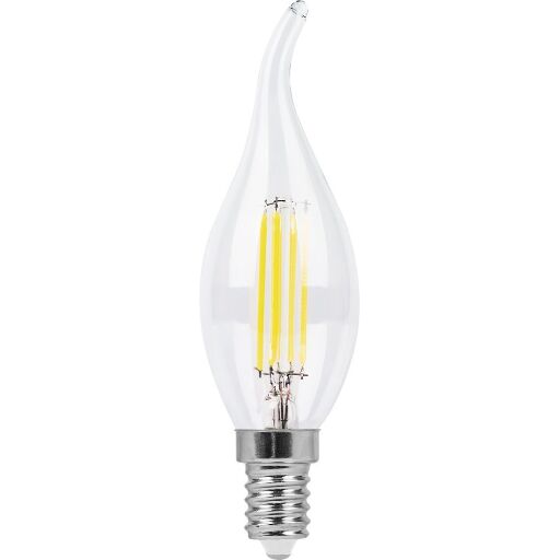 Лампа светодиодная диммируемая Feron LB-69 Свеча на ветру  E14 5W 2700K 25653