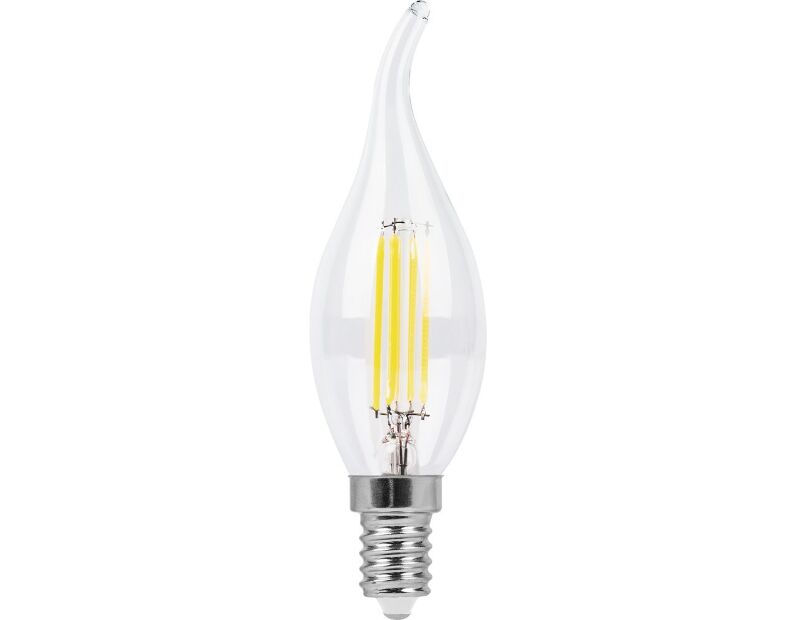 Лампа светодиодная диммируемая Feron LB-69 Свеча на ветру  E14 5W 2700K 25653