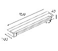 Подсветка для зеркала Italline IT01-1068/45 IT01-1068/45 black