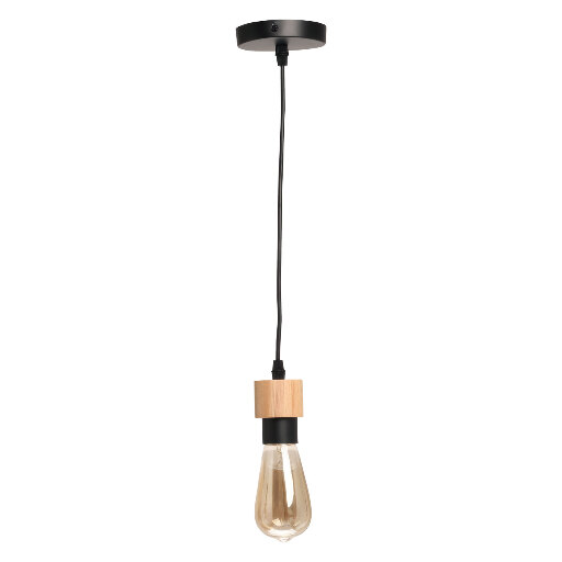 Светильник De City Акцент 680013001 черный металл E27 40Вт круглый IP20