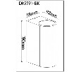 Накладной светильник Denkirs Narvik DK9791-BK