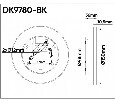 Накладной светильник Denkirs Alta DK9780-BK