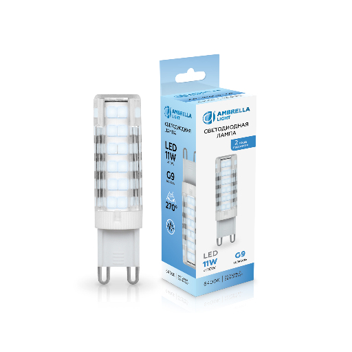 Светодиодная лампа G9 11W 6400K Ambrella Light 101106