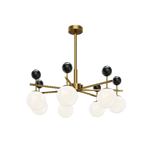 Люстра Maytoni Modern MOD436PL-07BS белый стеклянный абажур 7 ламп