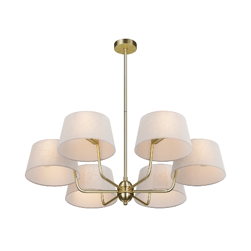 Люстра Maytoni Modern MOD360PL-06BS 6 ламп, бежевый абажур