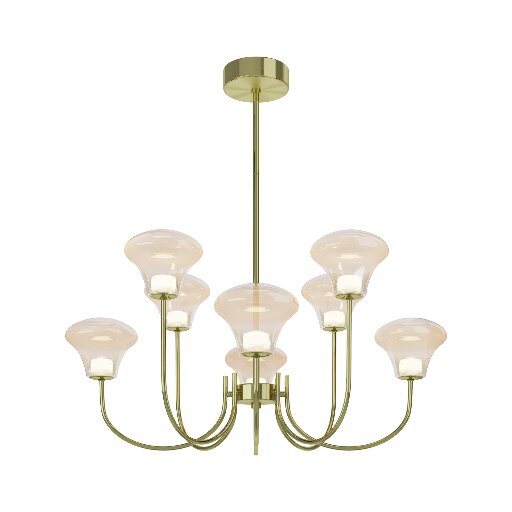 Люстра Maytoni Modern MOD402PL-L30BS3K 30Вт 3100Lm 3000K Коньячное стекло