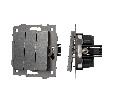Механизм выключателя трехклавишный непроходной SWT-MK03-PL-GR-V (250V, 10A) (Arlight, -)