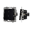 Механизм выключателя двухклавишный непроходной SWT-MK02-PL-BK-V (250V, 10A) (Arlight, -)