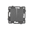 Механизм выключателя двухклавишный самовозвратный SWT-MKR2-PL-GR-V (250V, 10A) (Arlight, -)