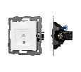 Механизм компьютерной розетки SCT-MPC1-PL-WH-V (RJ-45, CAT6) (Arlight, -)