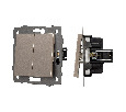 Механизм выключателя двухклавишный проходной SWT-MKP2-PL-GD-V (250V, 10A) (Arlight, -)