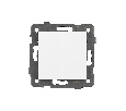 Механизм выключателя двухклавишный проходной SWT-MKP2-PL-WH-V (250V, 10A) (Arlight, -)