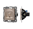 Механизм компьютерной розетки SCT-MPC1-PL-GD-V (RJ-45, CAT6) (Arlight, -)