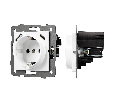 Механизм розетки с USB зарядкой SCT-MUAA-PL-WH-V (250V, 16A) (Arlight, -)
