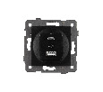 Механизм USB розетки SCT-MUAC-PL-BK-V (5V, 3A, QC4) (Arlight, -)