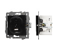 Механизм USB розетки SCT-MUAC-PL-BK-V (5V, 3A, QC4) (Arlight, -)