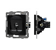 Механизм компьютерной розетки SCT-MPC1-PL-BK-V (RJ-45, CAT6) (Arlight, -)