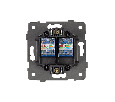 Механизм компьютерной розетки двойной SCT-MPC2-PL-WH-V (RJ-45, CAT6) (Arlight, -)
