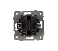 Механизм выключателя двухклавишный самовозвратный SWT-MKR2-PL-WH-V (250V, 10A) (Arlight, -)