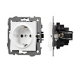 Механизм электрической розетки SCT-MEU1-PL-WH-V (250V, 16A) (Arlight, -)