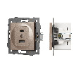 Механизм USB розетки SCT-MUAC-PL-GD-V (5V, 3A, QC4) (Arlight, -)