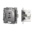 Механизм USB розетки SCT-MUAC-PL-GR-V (5V, 3A, QC4) (Arlight, -)