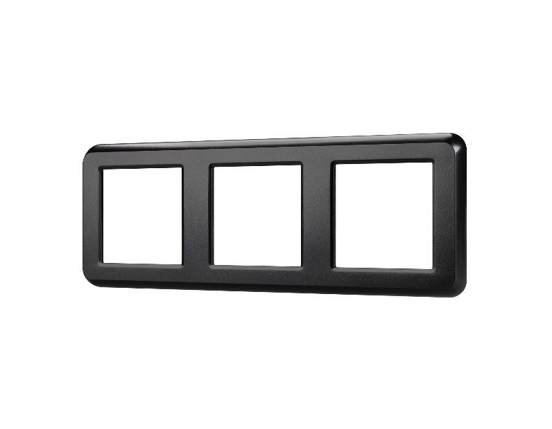 Рамка пластиковая FRM-VERSA-PL-3-BK (Arlight, -)