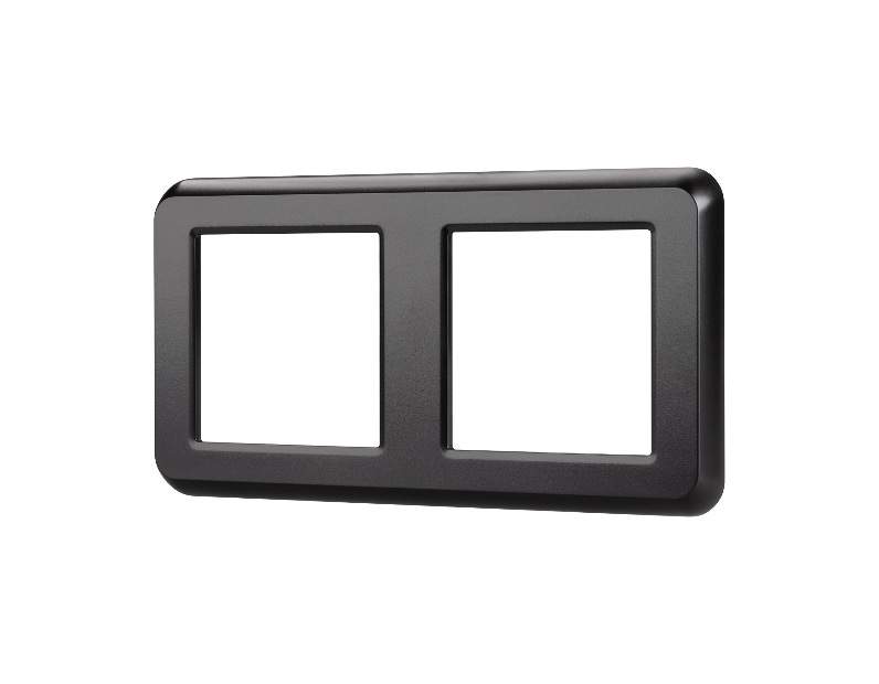 Рамка пластиковая FRM-VERSA-PL-2-BK (Arlight, -)