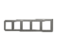 Рамка пластиковая FRM-VERSA-PL-5-GR (Arlight, -)