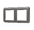 Рамка пластиковая FRM-VERSA-PL-2-GR (Arlight, -)