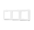 Рамка пластиковая FRM-VERSA-PL-3-WH (Arlight, -)