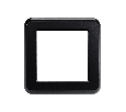 Рамка пластиковая FRM-VERSA-PL-1-BK (Arlight, -)