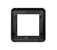 Рамка пластиковая FRM-VERSA-PL-1-BK (Arlight, -)